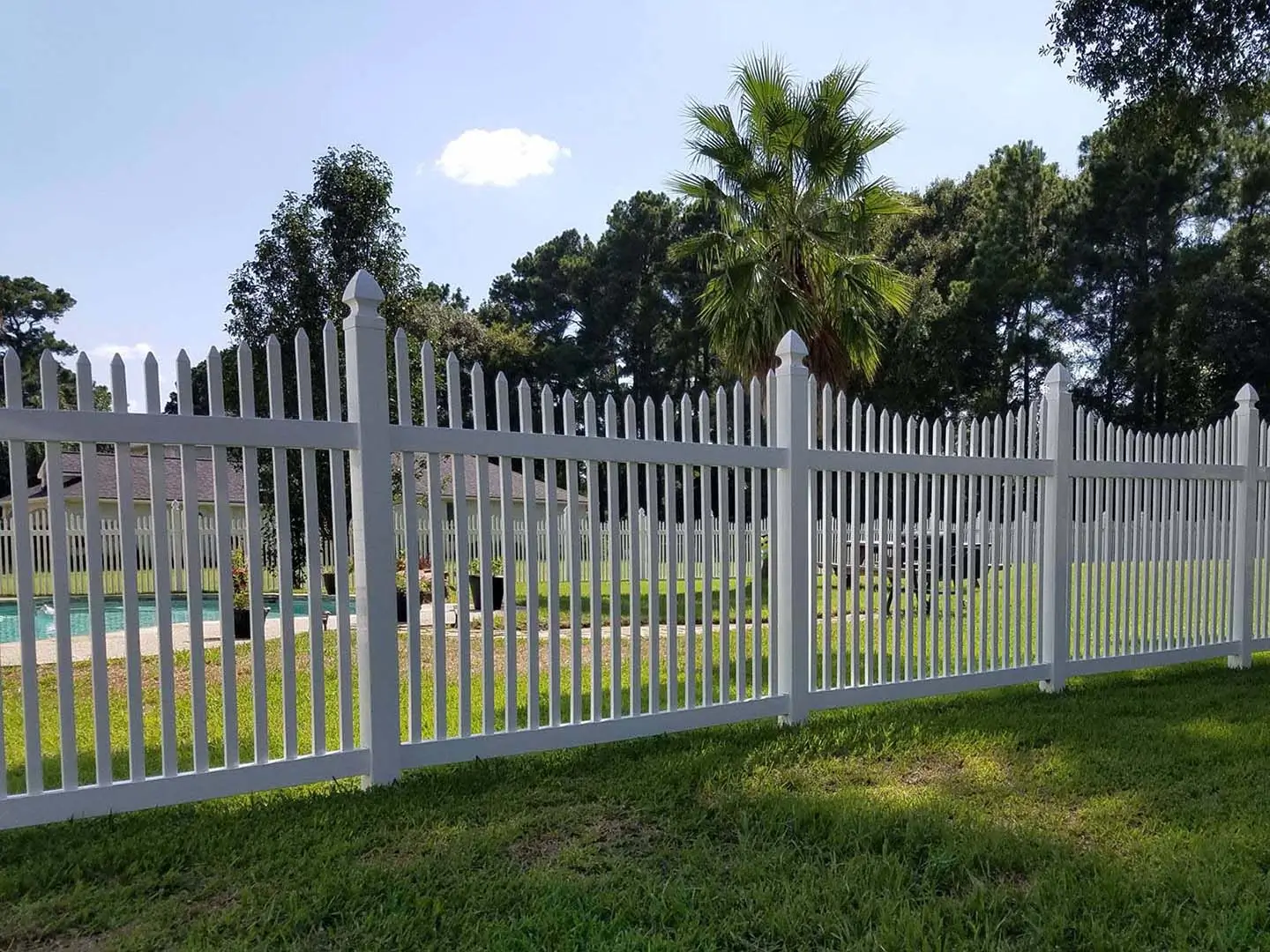 Vinyl fence montgomery county texas fence company 1
