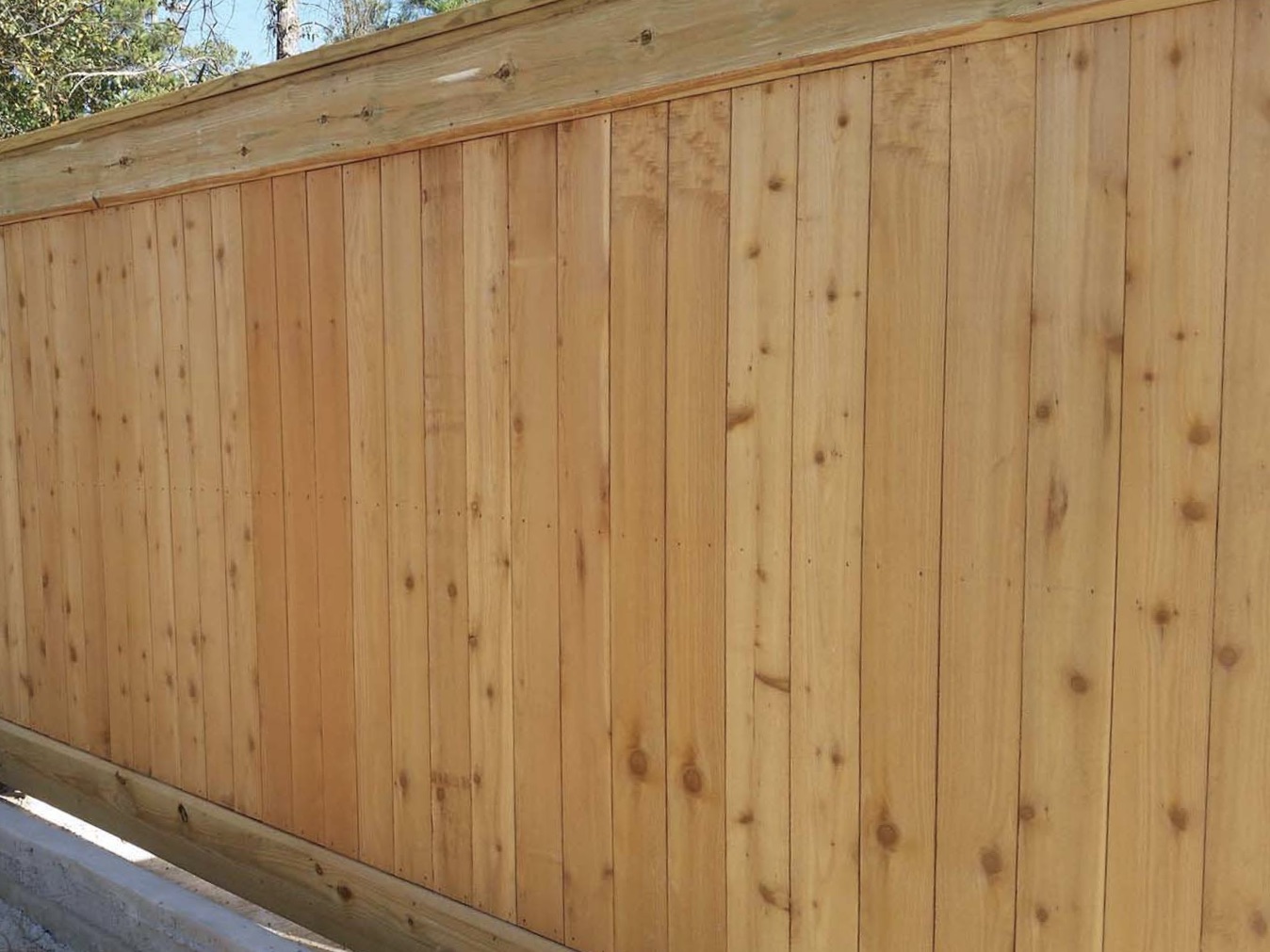 Photo of a Conroe TX wood fence