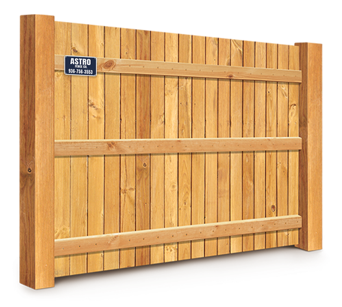 Wood fencing features popular with Montgomery County TX homeowners