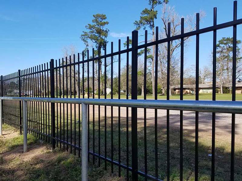 Montgomery County TX Commercial Ornamental Iron Fence 