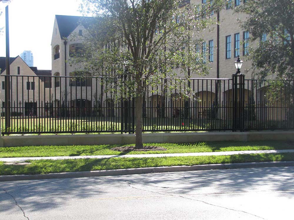 Commercial Ornamental Iron Fence in Montgomery County TX