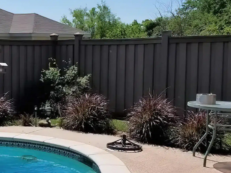 Hempstead Texas Trex composite privacy fencing