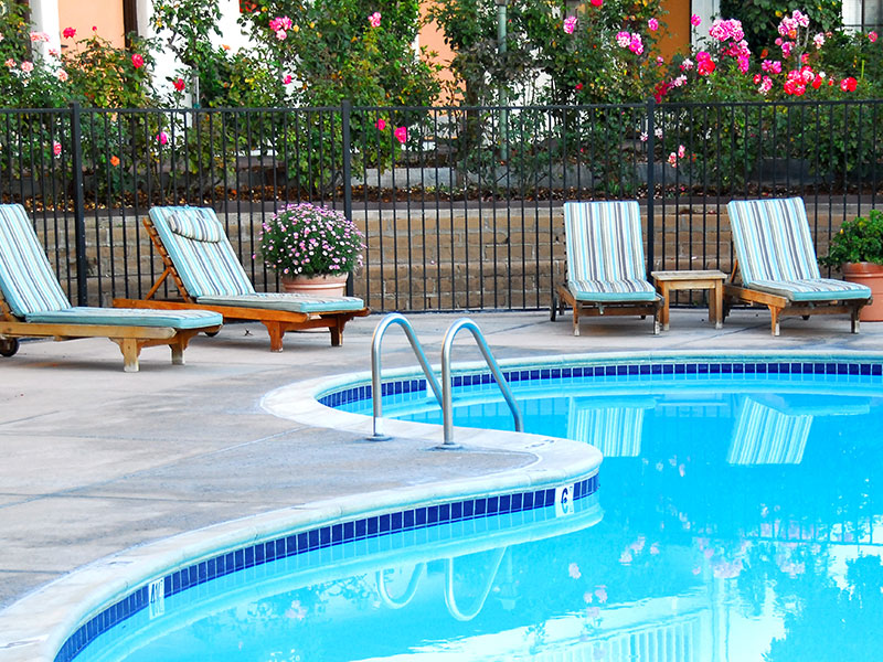 Pool Fence Example in Katy Texas